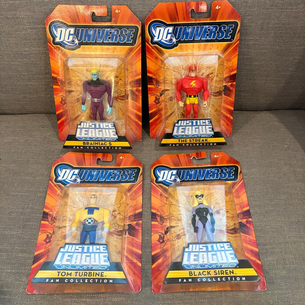 DC Universe Justice League Unlimited Fan Collection 4 Figure Set NEW